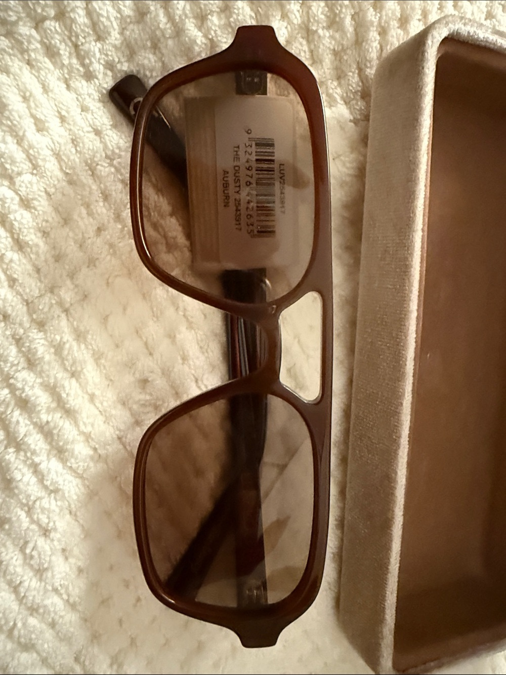Luv Lou The Dusty Sunglasses β Auburn Brown Bio-Acetate Frames